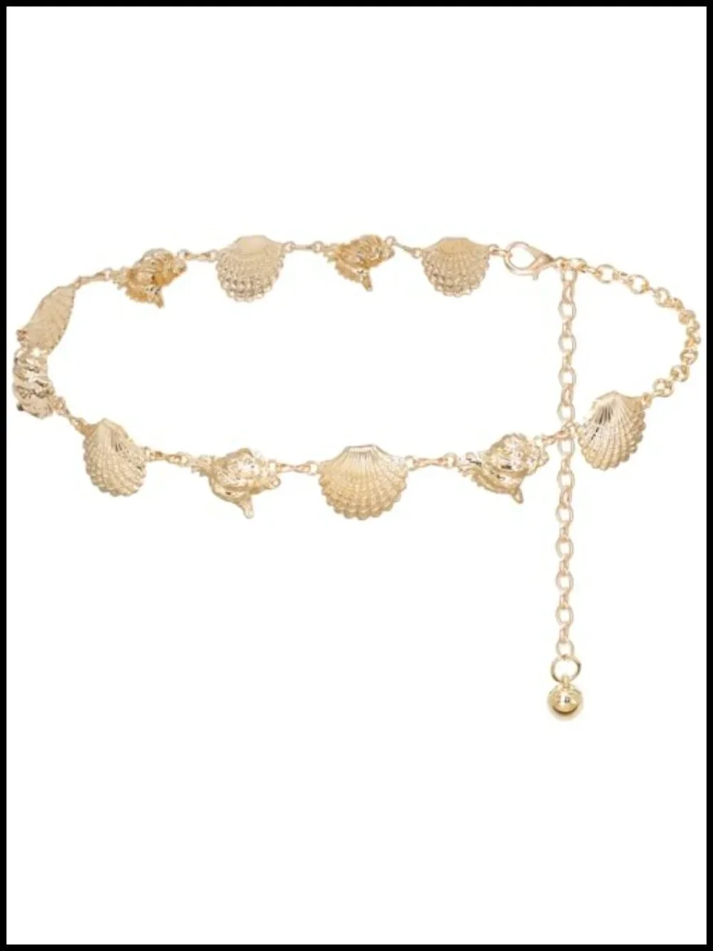 Metal Waist Chain Adjustable Chain Belts for Women